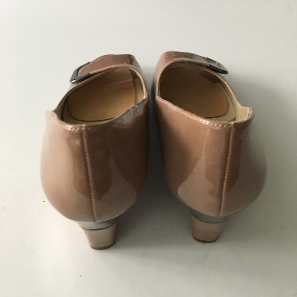 Naturalizer Riddle Wedge Open‎ Toe Heel Worn Once Womens Size 9M Shoes - Picture 7 of 8